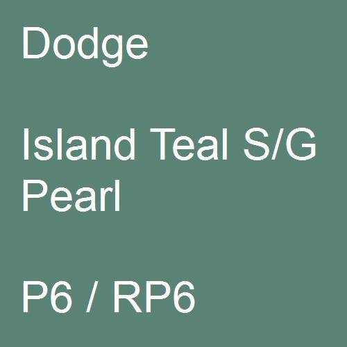 Dodge, Island Teal S/G Pearl, P6 / RP6.